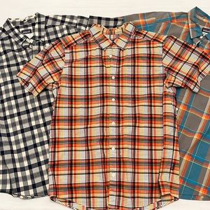 3 large short sleeve Patagonia button down shirts. Like new.